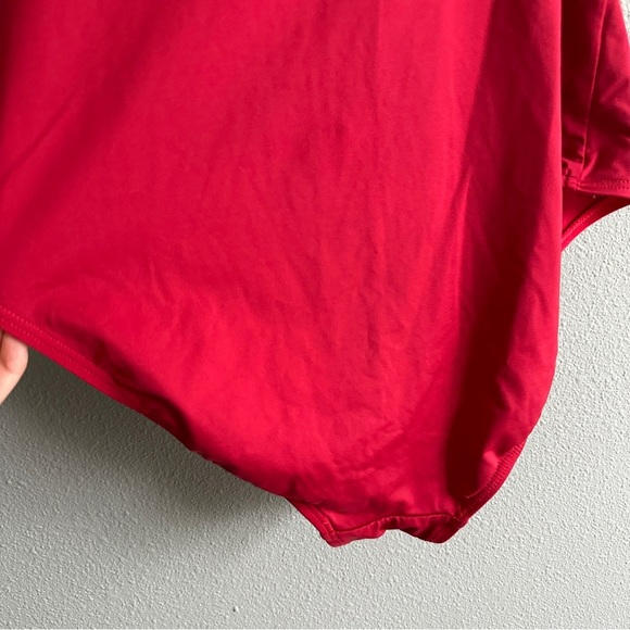 Calvin Klein Red Logo One-Piece Swimsuit 14 - Picture 9 of 10